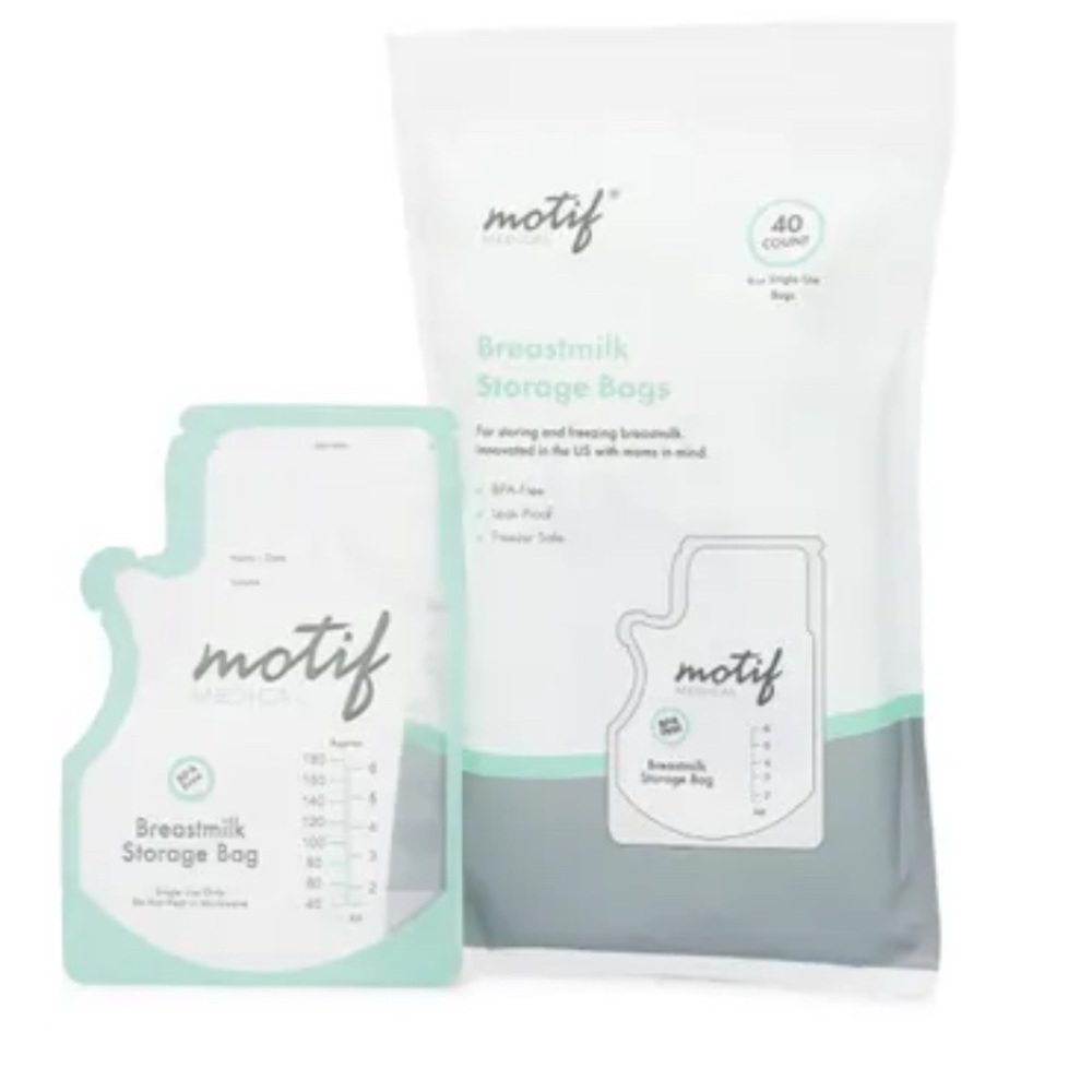 Motif Easy-Pour Milk Storage Bag - 100 count